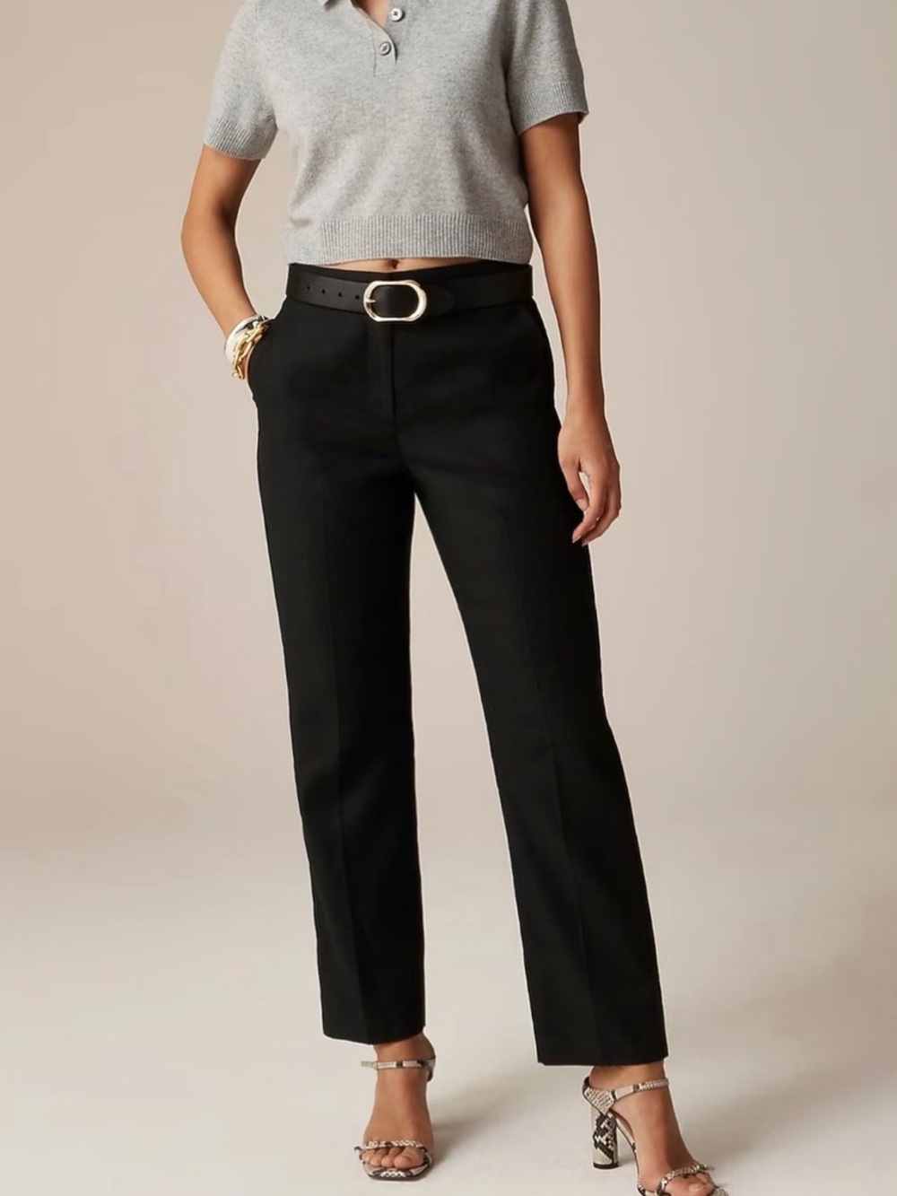 J. Crew Kate straight-leg pant in stretch linen blend Size 8